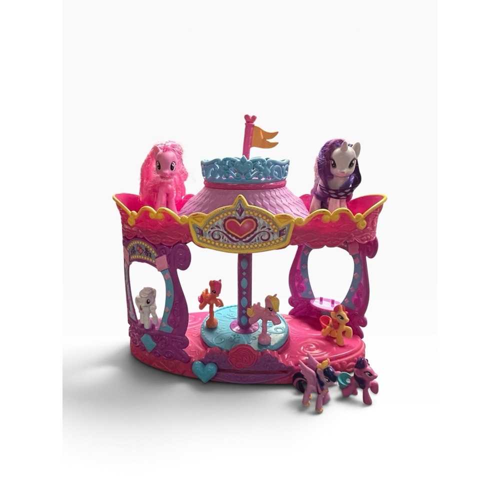 My Little Pony G4 Rarity Carousel Boutique Lot With 8 Ponies Works Well